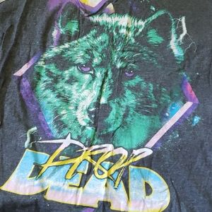 Drop Dead wolf tank small/medium rocker bmth